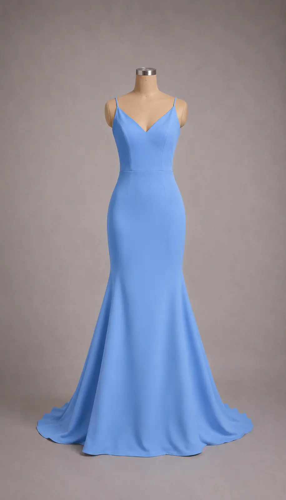 Vestido longo — Azul Sereia na cor Azul
