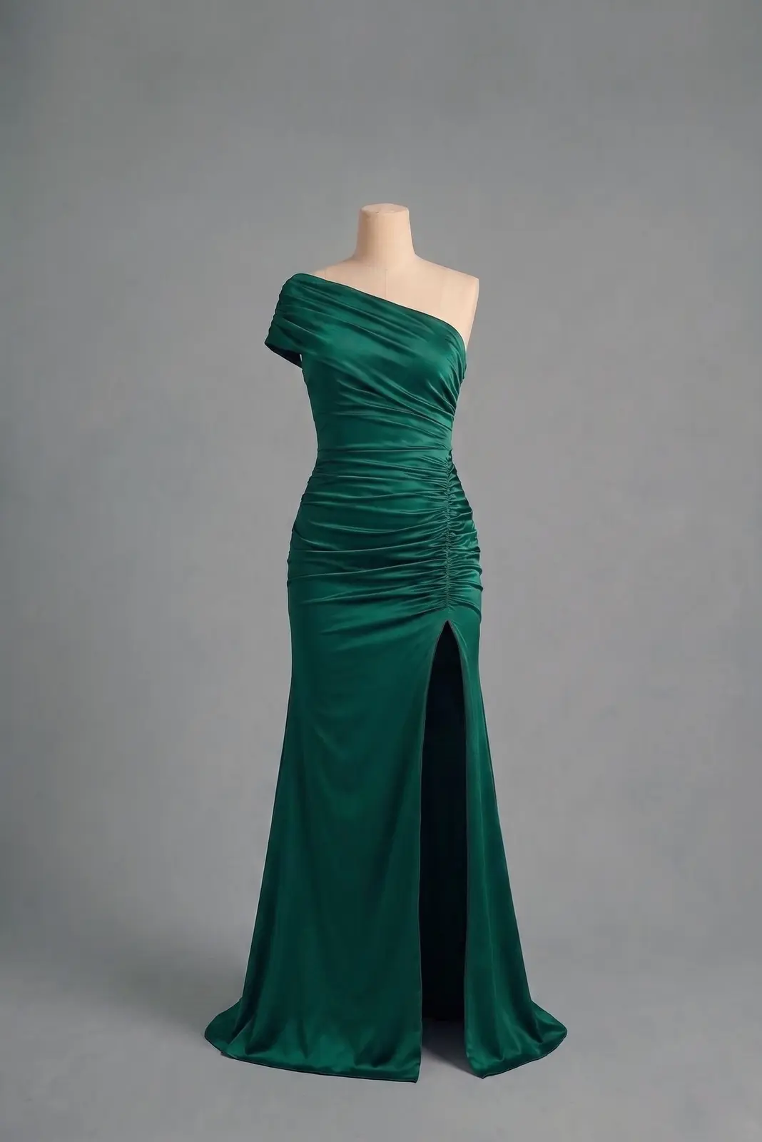 Vestido longo — Verde na cor Verde