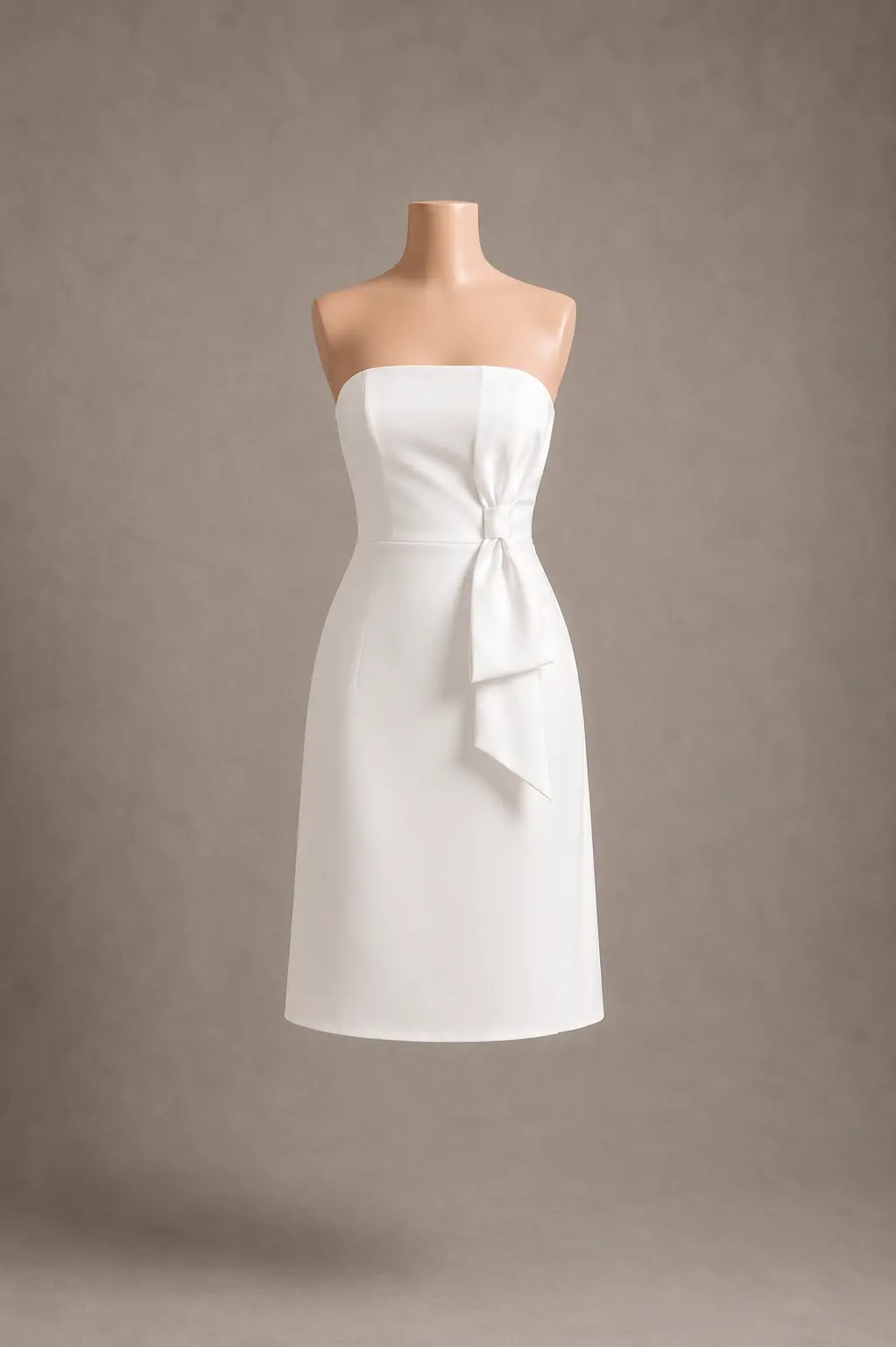 Vestido para noiva — Curto Branco — frente
